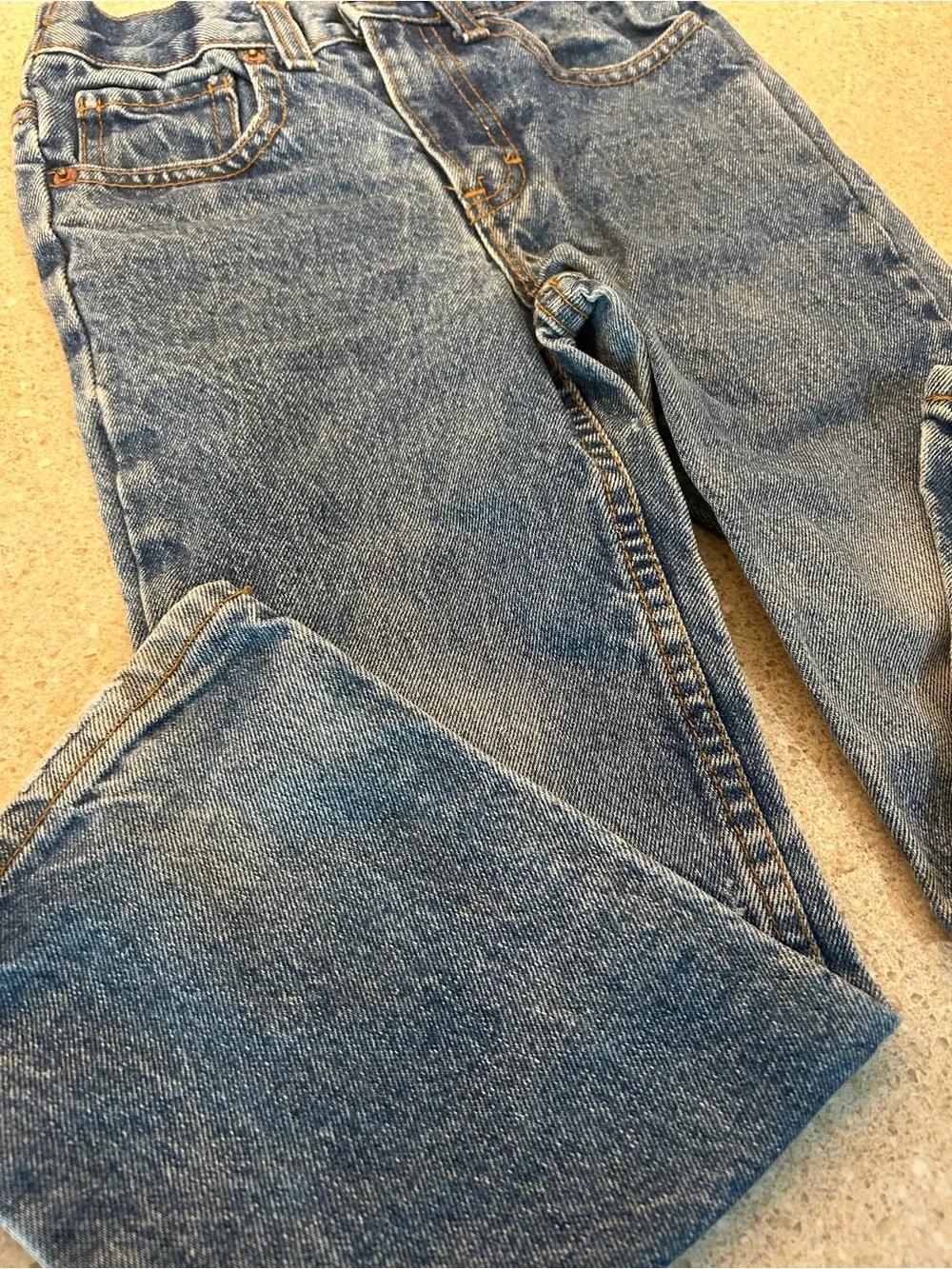 Vintage 90s Jordache Kids Denim Jeans Medium Acid Wash Straight Leg